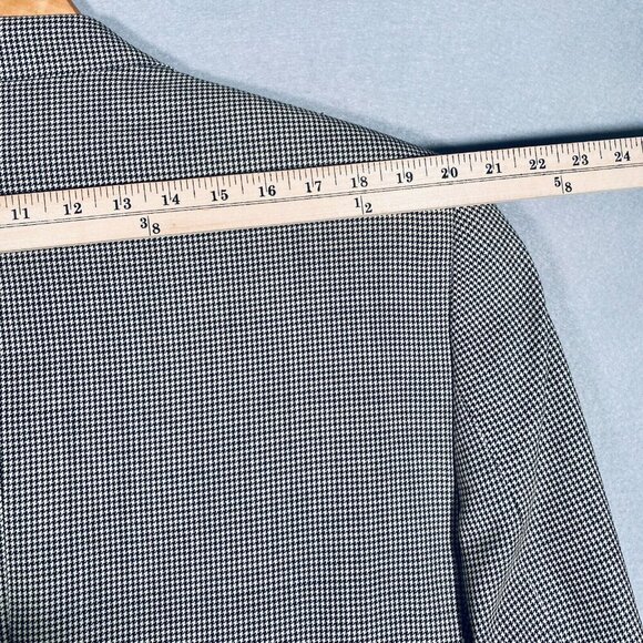 Jack Victor Blazer Mens 46R Gray Wool Union Made Houndstooth Jacket - Picture 11 of 15